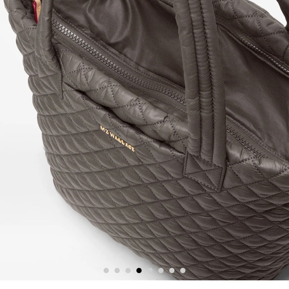 MZ Wallace Quilted Charcoal Tote - Picture 2 of 6